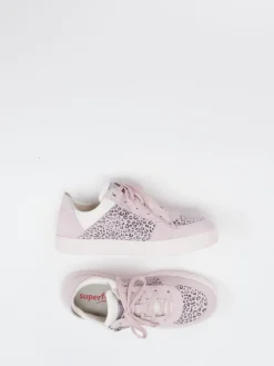 Kinder Superfit – Sneaker aus Veloursleder in Rosé