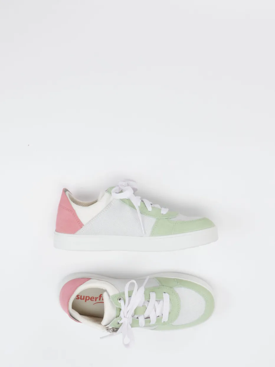 Kinder Superfit – Sneaker aus Veloursleder Pastell