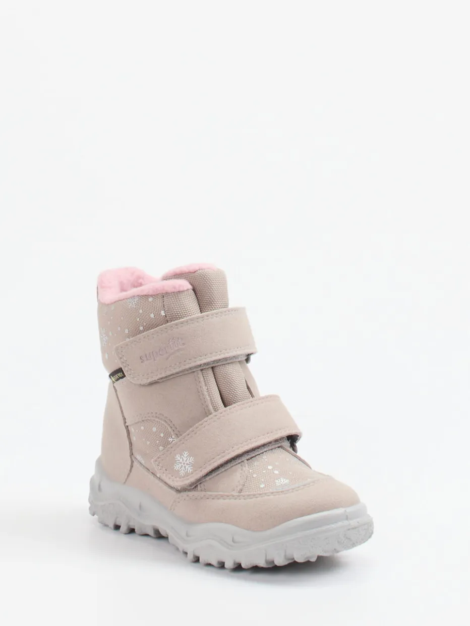 Kinder Superfit – Winterstiefel aus Synthetik in Beigegrau