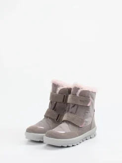Kinder Superfit – Winterstiefel aus Veloursleder in Taupe