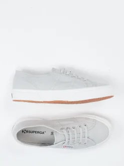 Damen Superga – Canvas-Sneaker aus Baumwolltextil hell