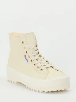 – High-Top Sneaker aus Leder in*Superga