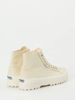 – High-Top Sneaker aus Leder in*Superga