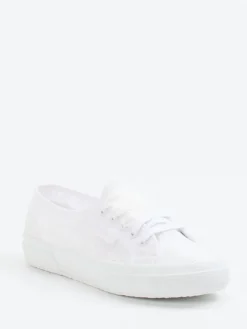 Damen Superga – Low-Top Sneaker aus Textil mit Spitzenoptik