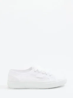 Damen Superga – Low-Top Sneaker aus Textil mit Spitzenoptik