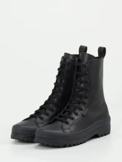 Damen Superga – Schnürboots aus Kalbleder