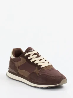 Herren THE HOFF BRAND – Retro-Runners München aus Textil und Veloursleder