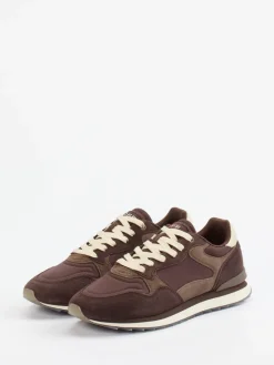 Herren THE HOFF BRAND – Retro-Runners München aus Textil und Veloursleder