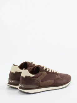 Herren THE HOFF BRAND – Retro-Runners München aus Textil und Veloursleder