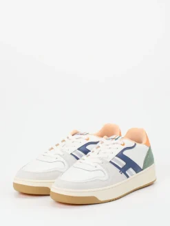 Herren THE HOFF BRAND – Retro-Sneaker aus Leder-Mix Offwhite