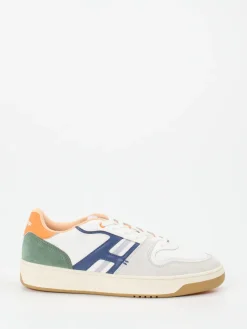 Herren THE HOFF BRAND – Retro-Sneaker aus Leder-Mix Offwhite
