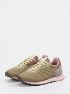 Damen THE HOFF BRAND – Retro-Sneaker aus Veloursleder/Textil