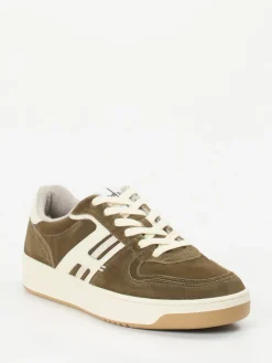 Herren THE HOFF BRAND – Retro-Sneaker aus Veloursleder Oliv