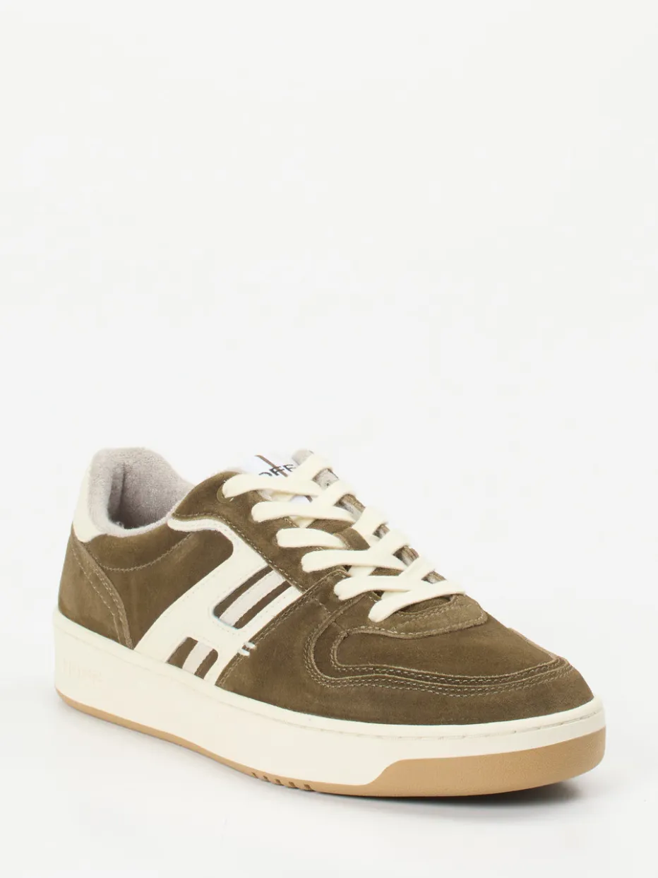 Herren THE HOFF BRAND – Retro-Sneaker aus Veloursleder Oliv