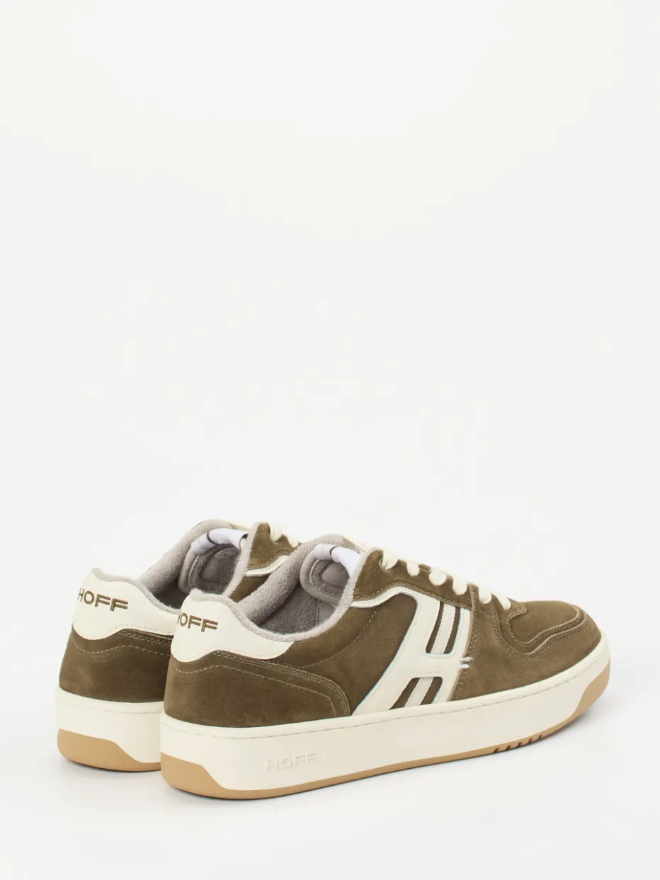 Herren THE HOFF BRAND – Retro-Sneaker aus Veloursleder Oliv
