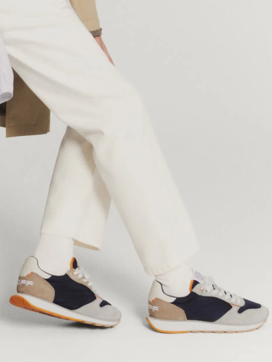 Herren THE HOFF BRAND – Retro-Sneaker aus Veloursleder & Textil