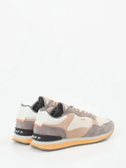 Damen THE HOFF BRAND – Retro-Sneaker aus Velour/Textil creme