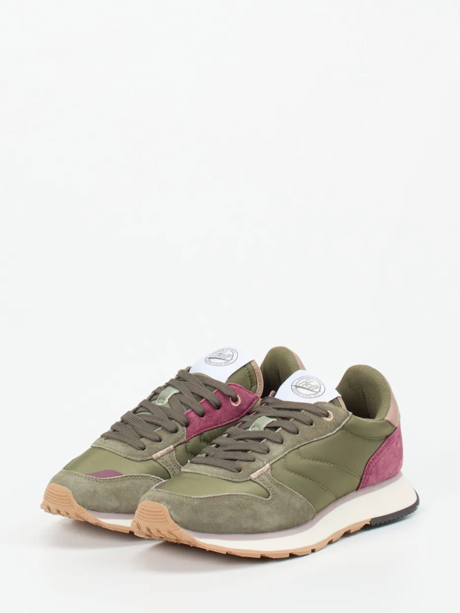 Damen THE HOFF BRAND – Sneaker aus Velours und Textil oliv