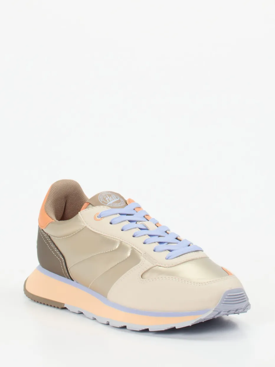 Damen THE HOFF BRAND – Sneaker aus Velour und Metallicleder