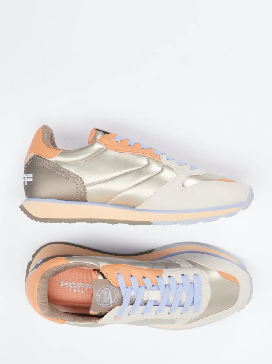 Damen THE HOFF BRAND – Sneaker aus Velour und Metallicleder