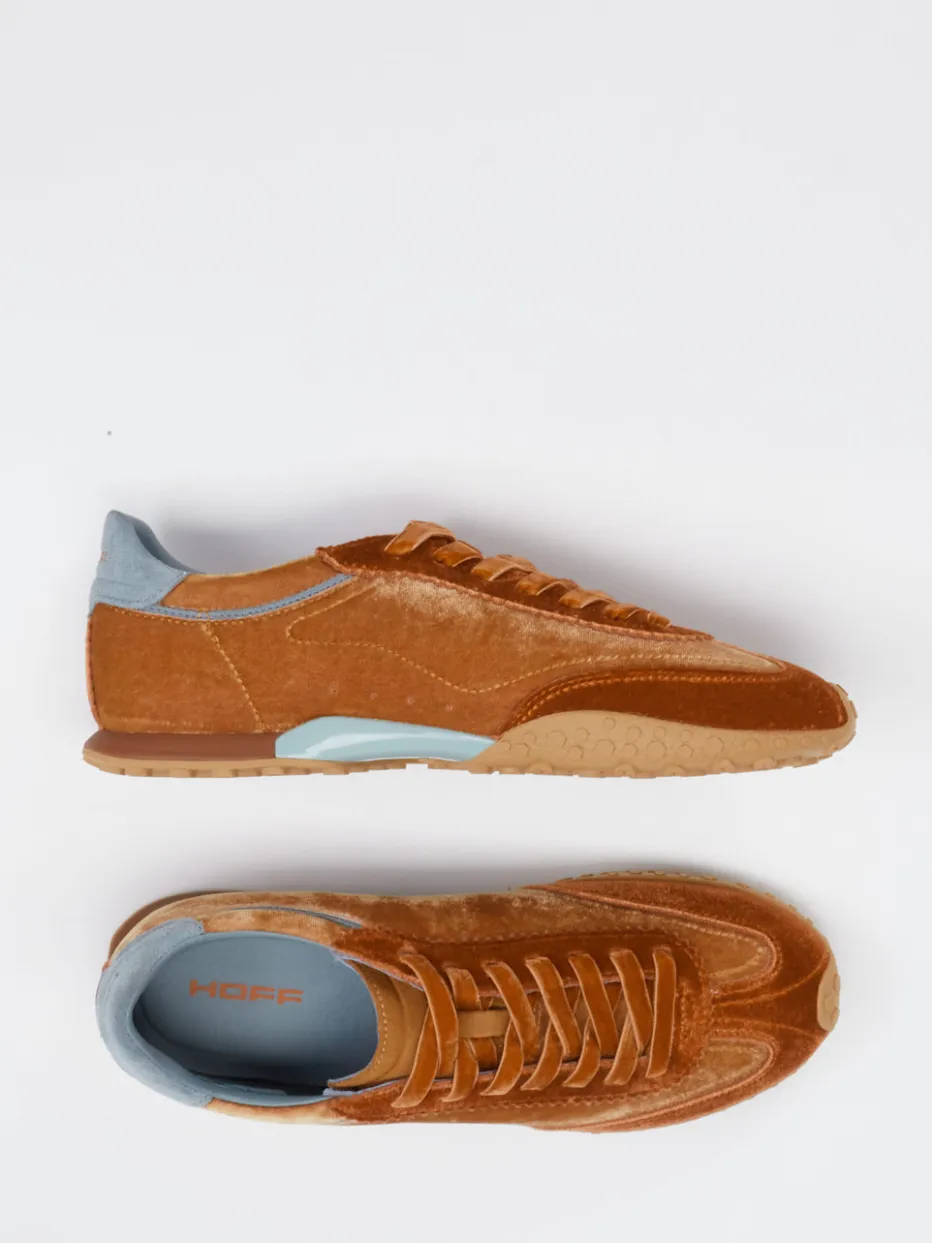 Damen THE HOFF BRAND – Sneaker aus Veloursleder kupferbraun