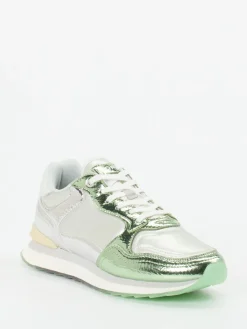 Damen THE HOFF BRAND – Sneaker aus Metallicleder in Silber