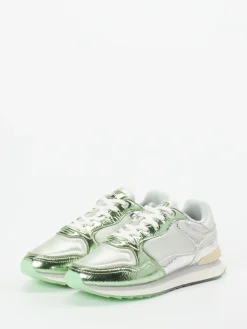 Damen THE HOFF BRAND – Sneaker aus Metallicleder in Silber