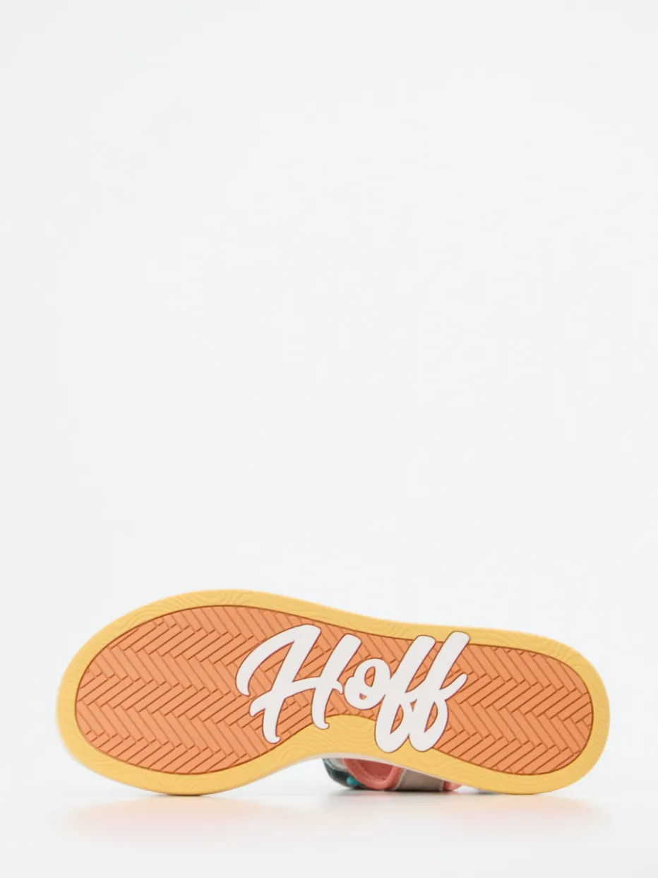 Damen THE HOFF BRAND – Trekking-Sandalen aus Textil und Veloursleder