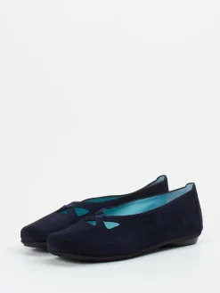 – Ballerinas aus Veloursleder dunkel*Thierry Rabotin Discount