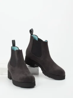 Damen Thierry Rabotin – Chelsea Boots aus Veloursleder anthrazit