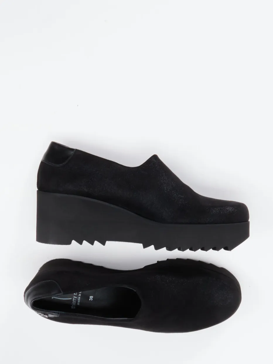 Damen Thierry Rabotin – Plateau-Slipper aus Metallicleder