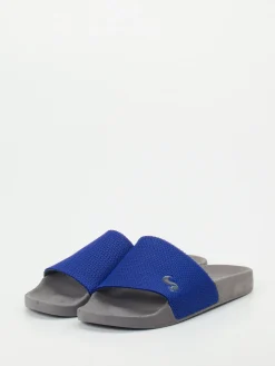 Herren Thies – Badeschlappe aus Textil in Kobalt