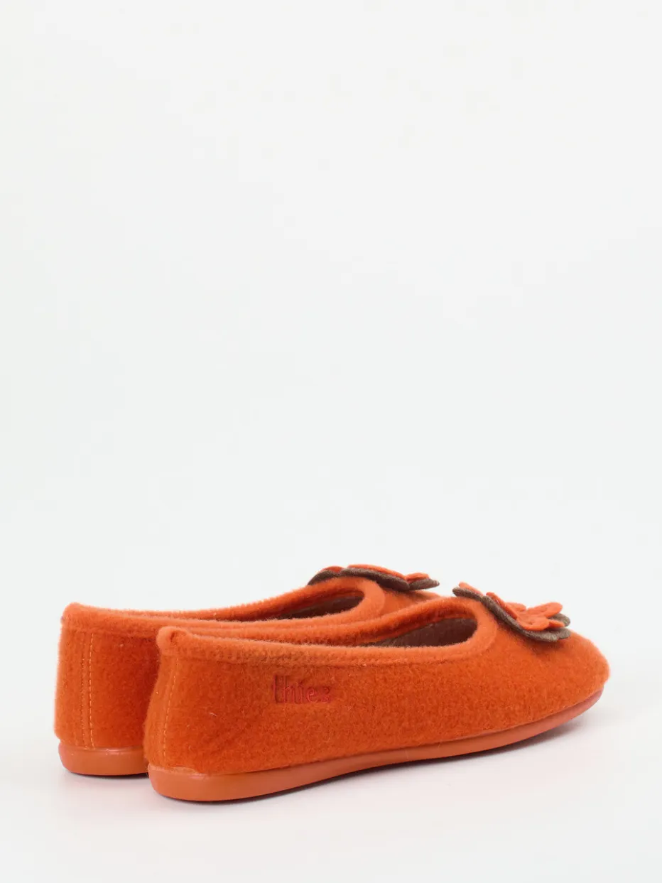 Damen Thies – Ballerina-Hausschuh aus Wollfilz
