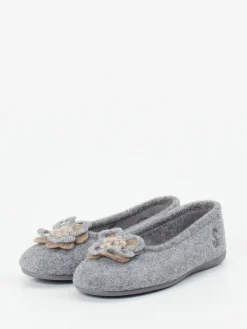 Damen Thies – Ballerina-Hausschuh aus Filz in