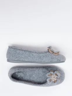 Damen Thies – Ballerina-Hausschuh aus Filz in
