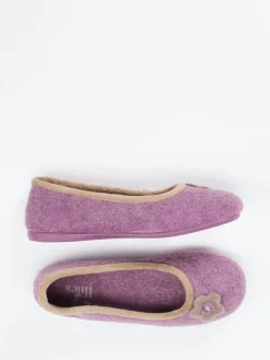 – Ballerina-Hausschuh aus Filz fliederlila*Thies Hot