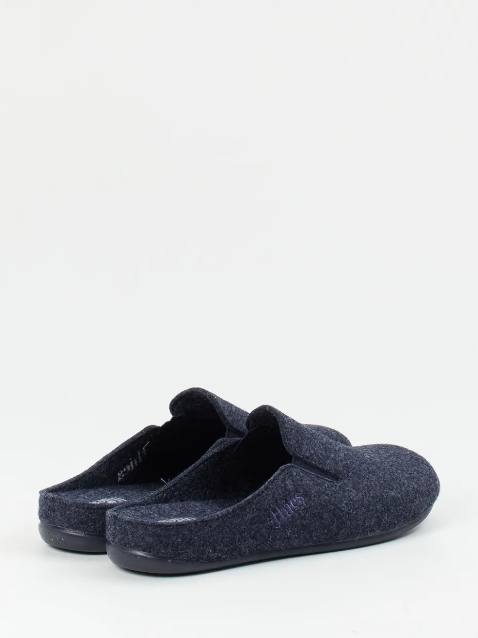 Herren Thies – Filzpantoffeln aus weichem Filz dunkel