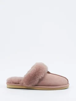 – Hausschuhe aus Veloursleder in Altrosa*Thies Online