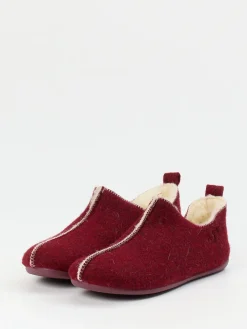 Damen Thies – Hüttenschuhe aus Wollfilz Dunkel