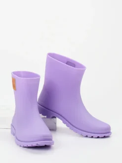 Damen Thies – Kurzschaft-Gummistiefel aus veganem Material Flieder