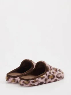 – Pantoffeln aus Textil mit Kunstfell in Altrosa*Thies Sale