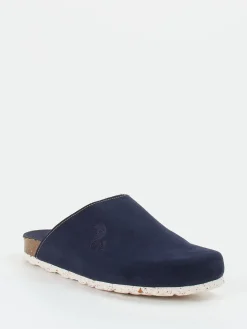 – Pantoffeln aus Veloursleder Dunkel*Thies New