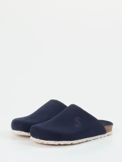 – Pantoffeln aus Veloursleder Dunkel*Thies New