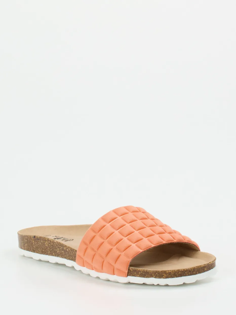 Damen Thies – Pantolette aus Textil in Koralle