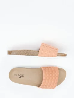 Damen Thies – Pantolette aus Textil in Koralle