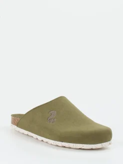 – Pantoletten aus Veloursleder Oliv*Thies Online