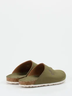 – Pantoletten aus Veloursleder Oliv*Thies Online