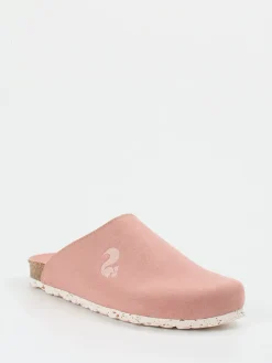 Damen Thies – Pantoletten aus Veloursleder in Alt