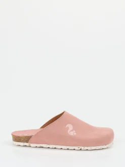 Damen Thies – Pantoletten aus Veloursleder in Alt