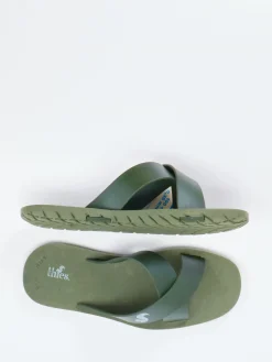 – Slides aus Synthetik in Oliv*Thies Clearance